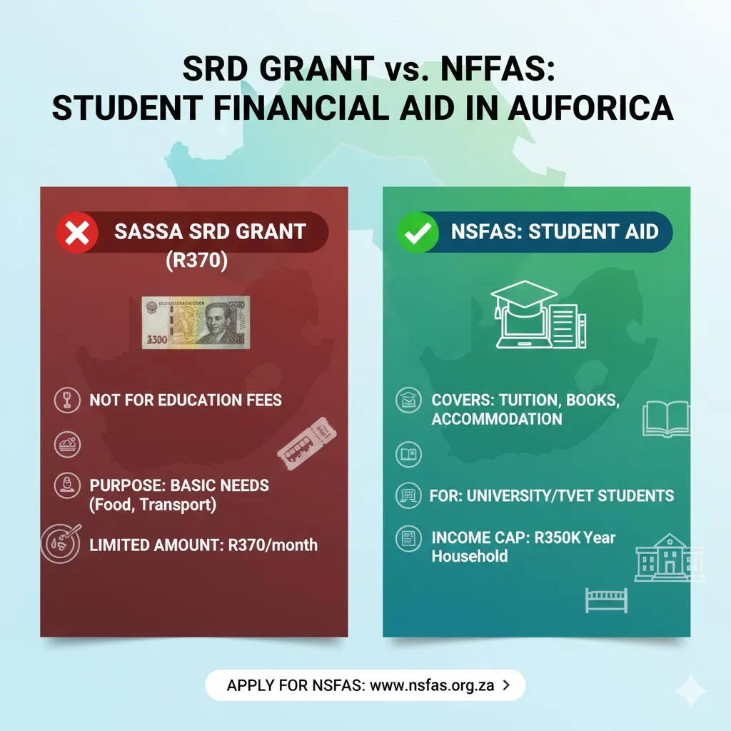 Can a Student Apply for SRD Grant to Cover Educational Expenses?